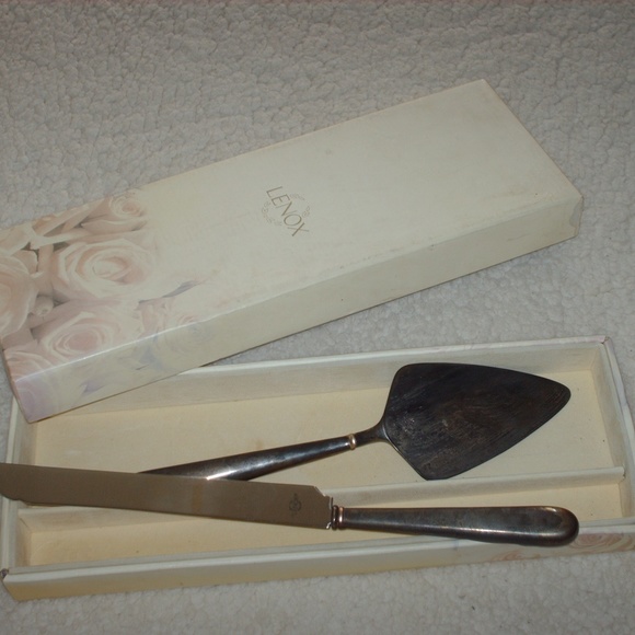 Lenox Kitchen Vintage Lenox Cake Knife Server Set With Box Poshmark